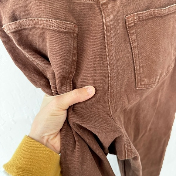 Aritzia Wilfred Free Chocolate Brown Straight Leg High Rise Denim Jean 4 - Picture 11 of 15